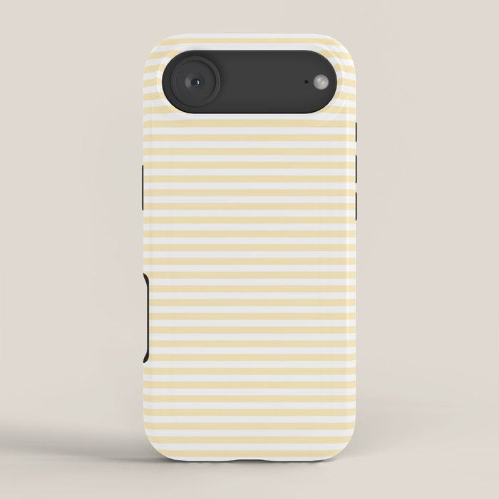 Lemon Honey Cream Stripe iPhone Case Gallery Image 2