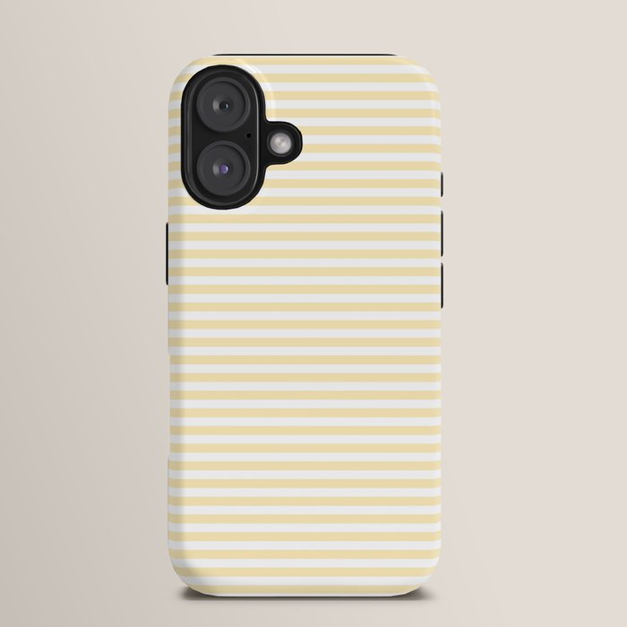 Lemon Honey Cream Stripe iPhone Case Gallery Image 13