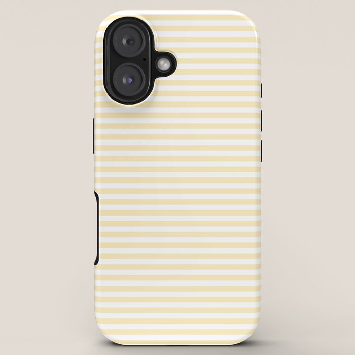 Lemon Honey Cream Stripe iPhone Case Gallery Image 5