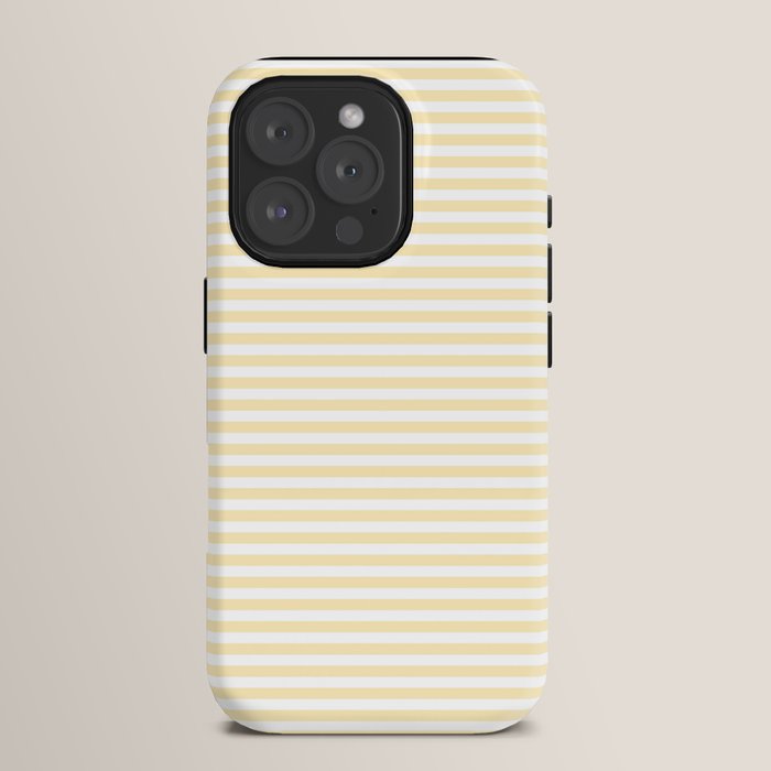 Lemon Honey Cream Stripe iPhone Case Gallery Image 15