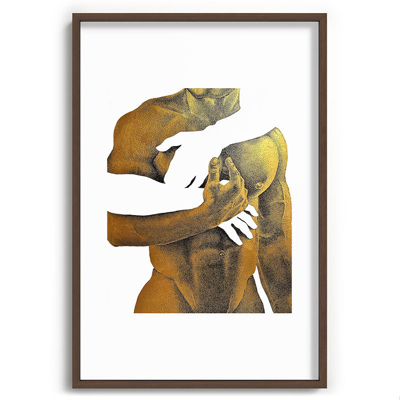 Echoes II - NOODOOD Painting (Gold doesn't print shiny) Framed Art Print Gallery Image 40
