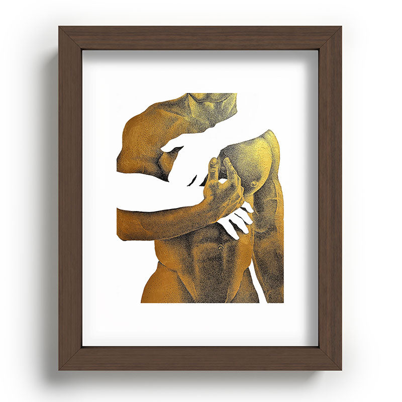 Echoes II - NOODOOD Painting (Gold doesn't print shiny) Framed Art Print Gallery Image 37