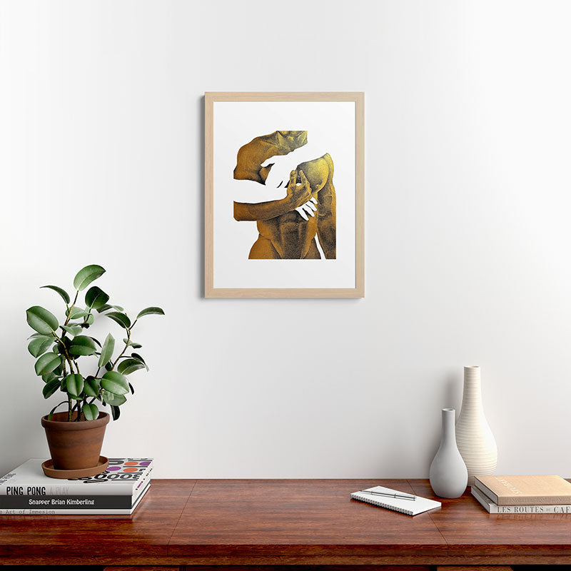 Echoes II - NOODOOD Painting (Gold doesn't print shiny) Framed Art Print Gallery Image 27