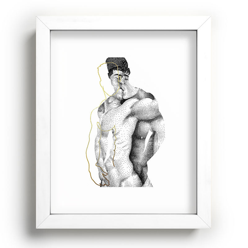 Figuration 1 (GOLD DOESN'T PRINT SHINY) Framed Art Print Gallery Image 45