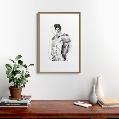 Figuration 1 (GOLD DOESN'T PRINT SHINY) Framed Art Print Gallery Image 8