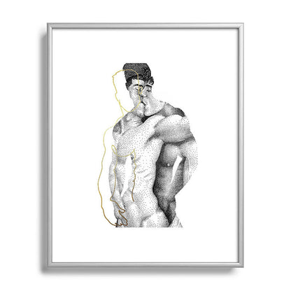 Figuration 1 (GOLD DOESN'T PRINT SHINY) Framed Art Print Gallery Image 57