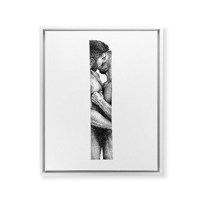Kiss NOODDOOD Strip Framed Canvas Print Gallery Image 11