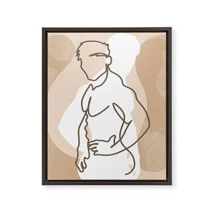 NOODDOOD Lines 17 Framed Canvas Print Gallery Image 4