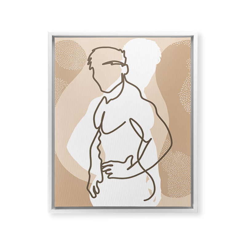 NOODDOOD Lines 17 Framed Canvas Print Gallery Image 11