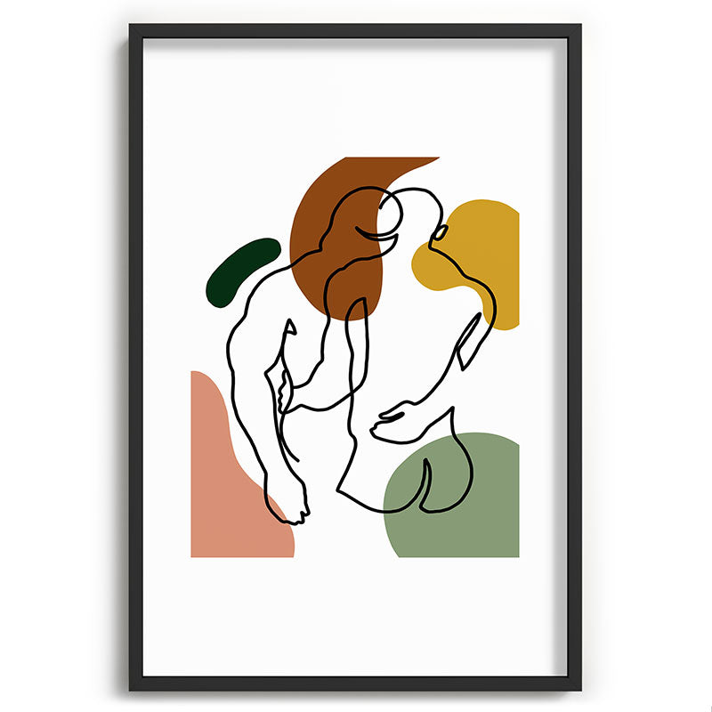 NOODDOOD Linework 1 Framed Art Print Gallery Image 36