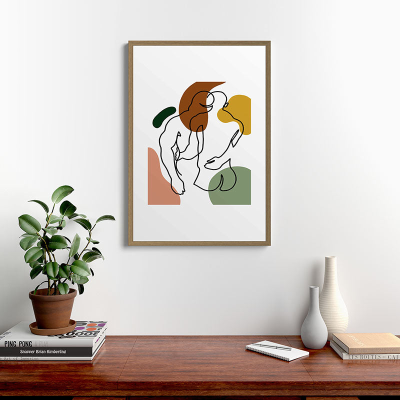 NOODDOOD Linework 1 Framed Art Print Gallery Image 8