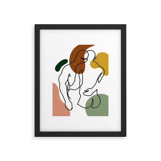 NOODDOOD Linework 1 Framed Art Print Gallery Image 1