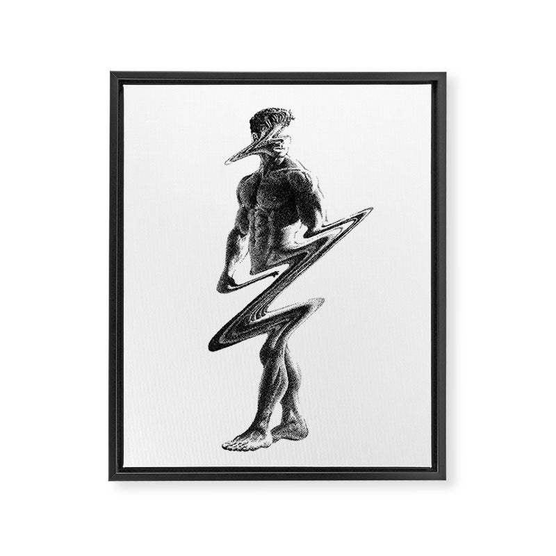 Wavy 2 - NOODDOODs Framed Canvas Print Gallery Image 1