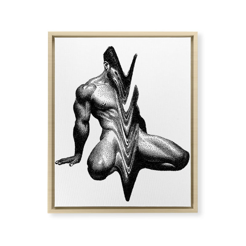 Wavy 3 NOODDOODs Framed Canvas Print Gallery Image 7