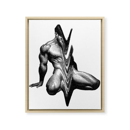 Wavy 3 NOODDOODs Framed Canvas Print Gallery Image 8