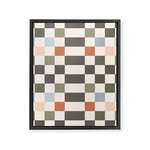 Fall Checkerboard Framed Canvas Print Gallery Image 1