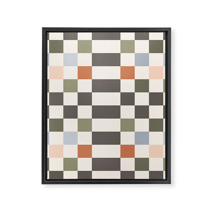 Fall Checkerboard Framed Canvas Print Gallery Image 3