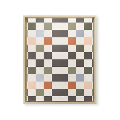 Fall Checkerboard Framed Canvas Print Gallery Image 22