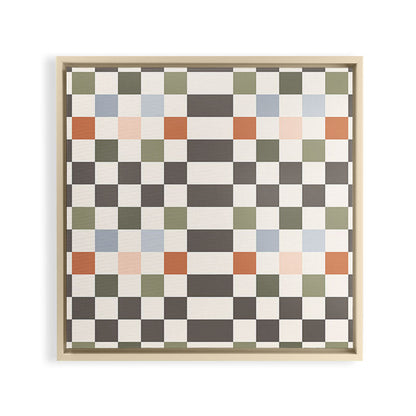 Fall Checkerboard Framed Canvas Print Gallery Image 24