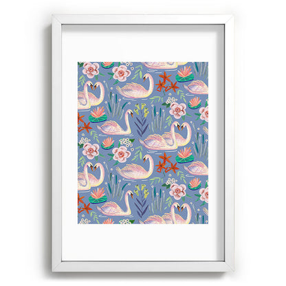 Swan Pattern Framed Art Print Gallery Image 105
