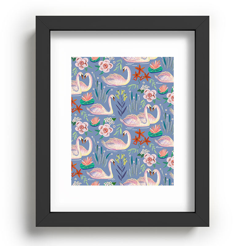 Swan Pattern Framed Art Print Gallery Image 80