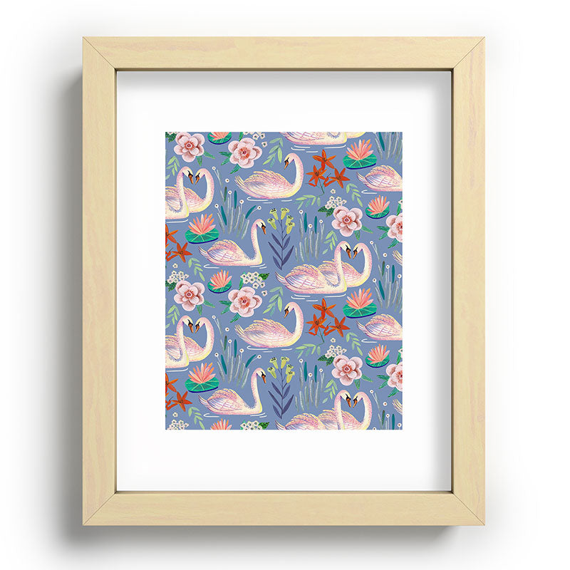 Swan Pattern Framed Art Print Gallery Image 95