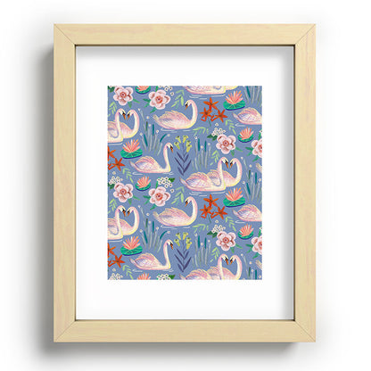 Swan Pattern Framed Art Print Gallery Image 96