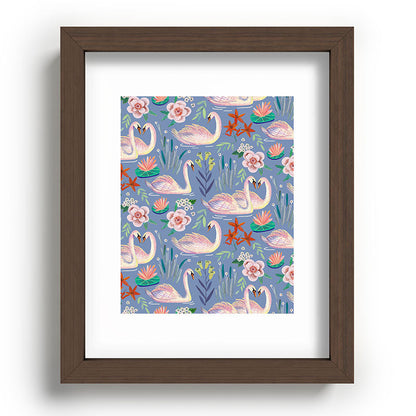 Swan Pattern Framed Art Print Gallery Image 88