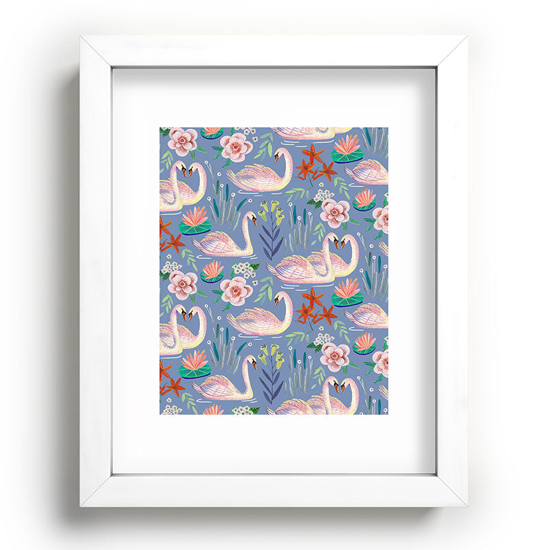 Swan Pattern Framed Art Print Gallery Image 103