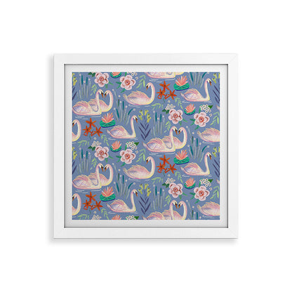 Swan Pattern Framed Art Print Gallery Image 82