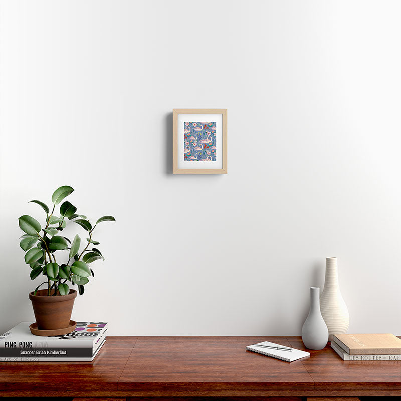 Swan Pattern Framed Art Print Gallery Image 20