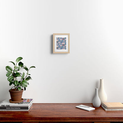 Swan Pattern Framed Art Print Gallery Image 20