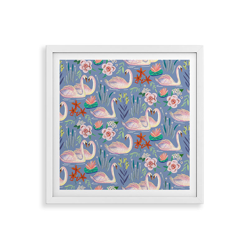 Swan Pattern Framed Art Print Gallery Image 38