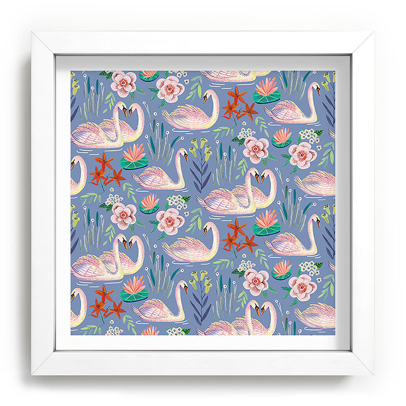 Swan Pattern Framed Art Print Gallery Image 114