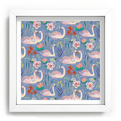 Swan Pattern Framed Art Print Gallery Image 114