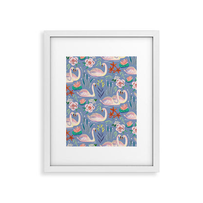 Swan Pattern Framed Art Print Gallery Image 31