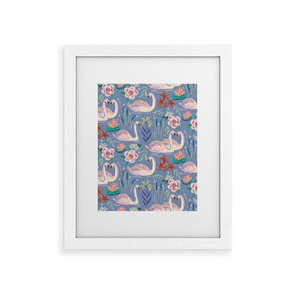 Swan Pattern Framed Art Print Gallery Image 69