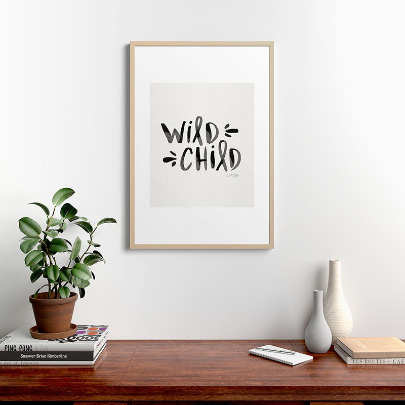 Wild Child - Black Framed Art Print Gallery Image 28