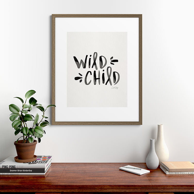 Wild Child - Black Framed Art Print Gallery Image 58