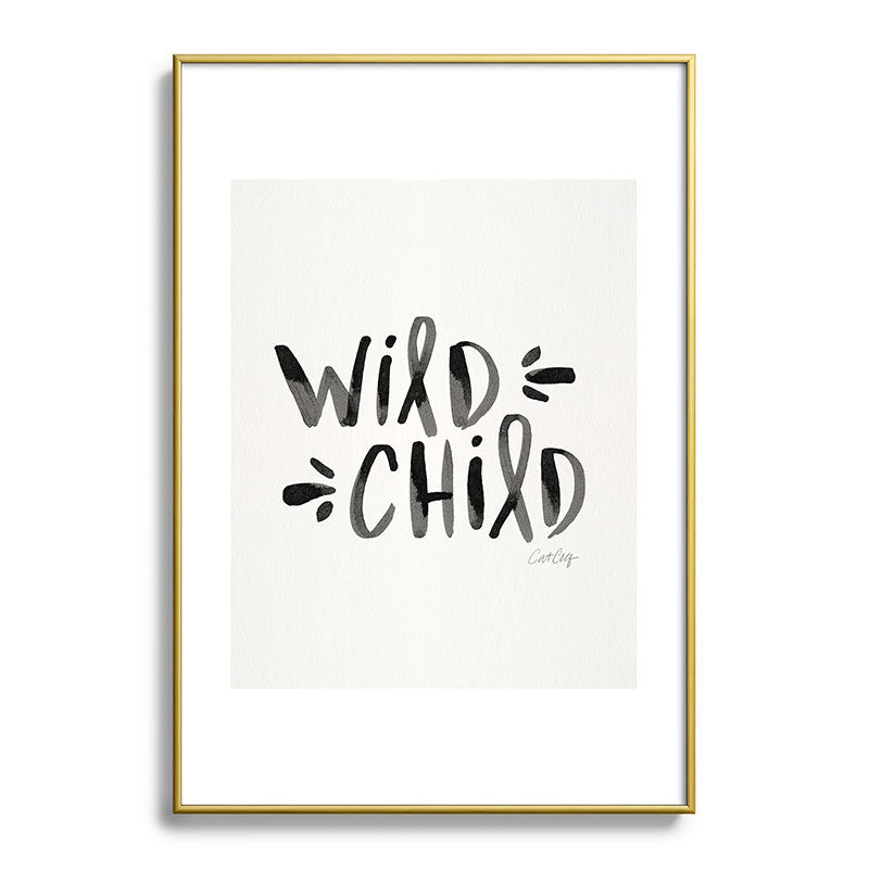Wild Child - Black Framed Art Print Gallery Image 123