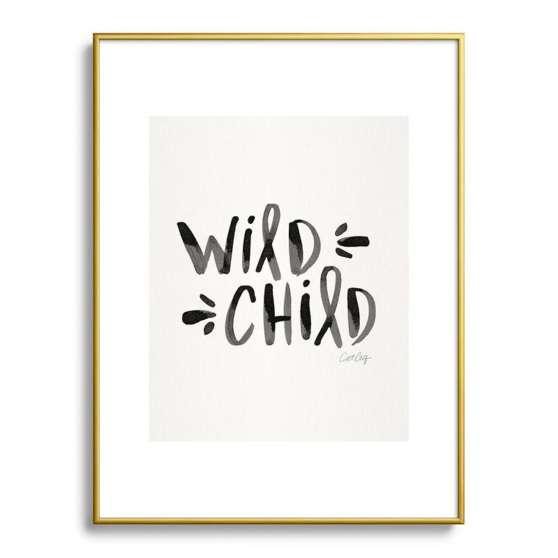 Wild Child - Black Framed Art Print Gallery Image 125