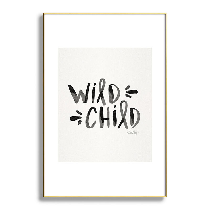 Wild Child - Black Framed Art Print Gallery Image 128
