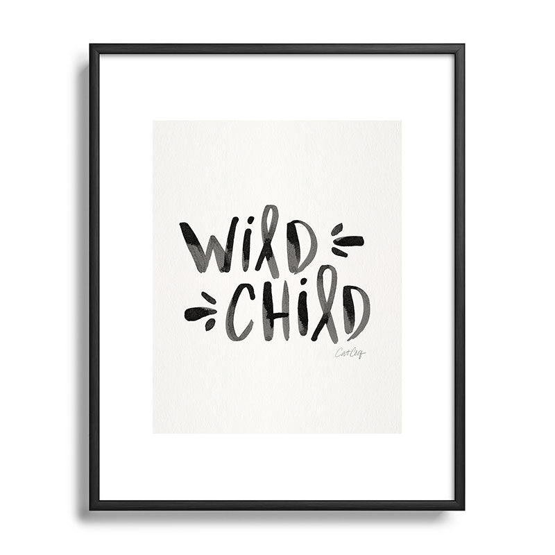 Wild Child - Black Framed Art Print Gallery Image 111
