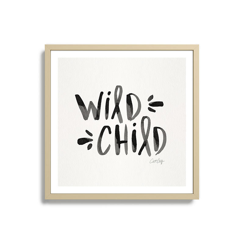 Wild Child - Black Framed Art Print Gallery Image 27