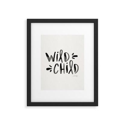 Wild Child - Black Framed Art Print Gallery Image 3