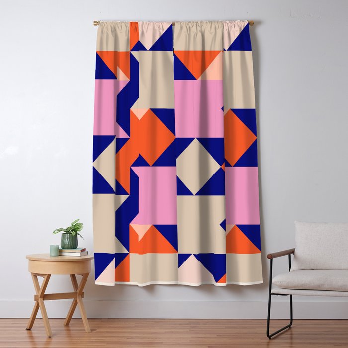 Geometric Shapes 217 Window Curtain Gallery Image 5