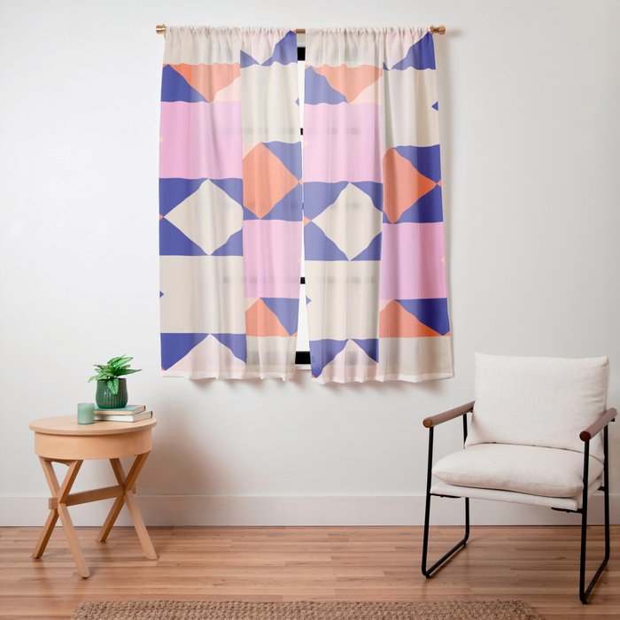 Geometric Shapes 217 Window Curtain Gallery Image 11