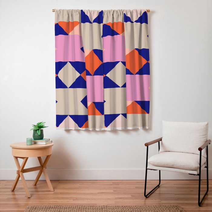 Geometric Shapes 217 Window Curtain Gallery Image 3