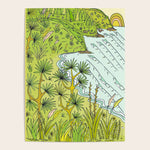 pointbreaks in paradise // lookout in raglan new zealand // retro surf art by surfy birdy Poster Gallery Image 1