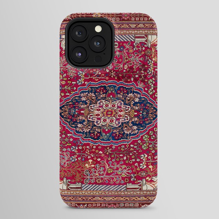 Qashqaâi Antique Fars Persian Rug Print iPhone Case Gallery Image 24